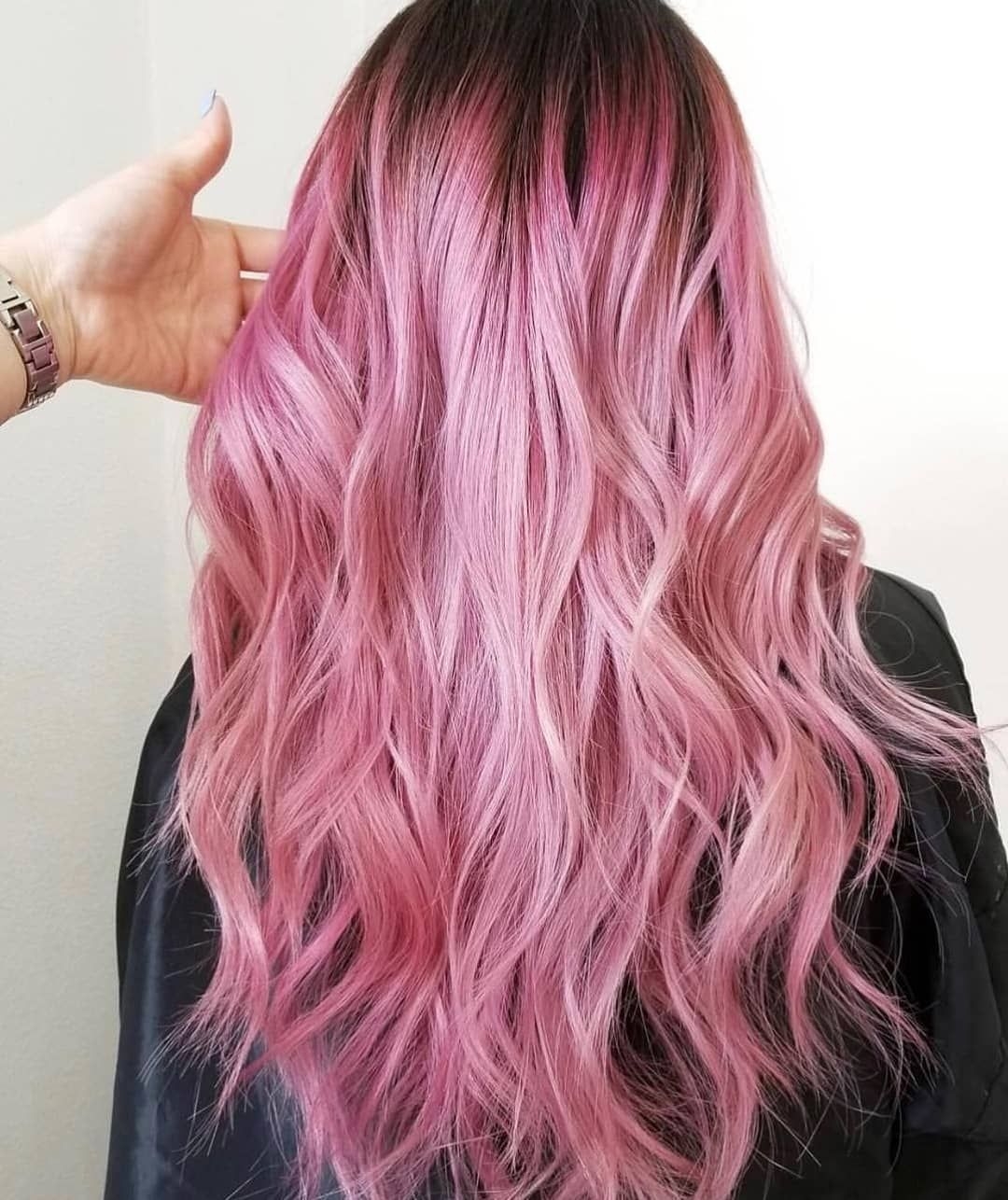 Как осветлить волосы в розовый цвет