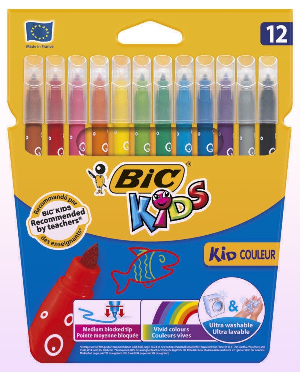 Фломастеры BIC Kids Kid couleur, 24 цвета