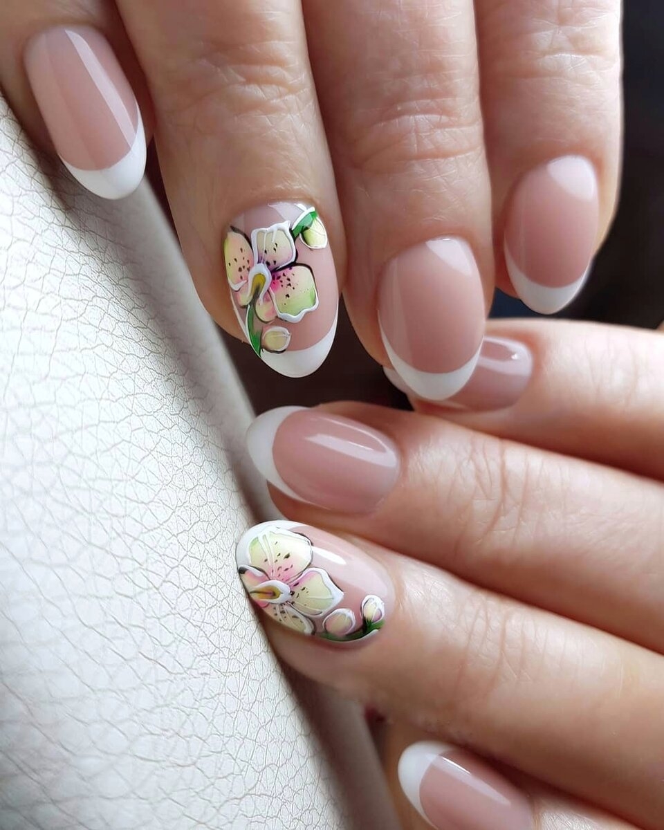 Ногти с цветами