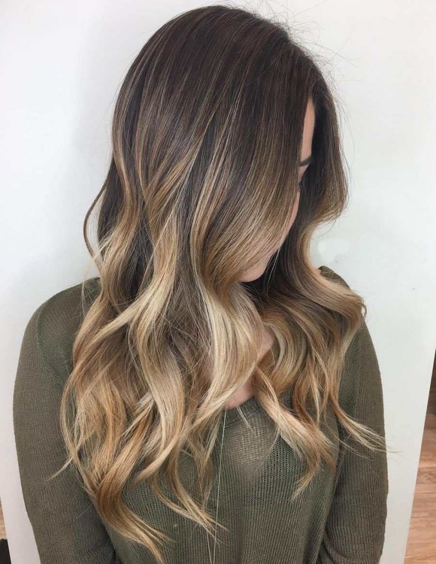 Balayage Ombre на русые волосы