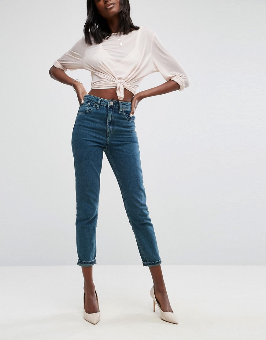 Высокие джинсы женские с чем носить