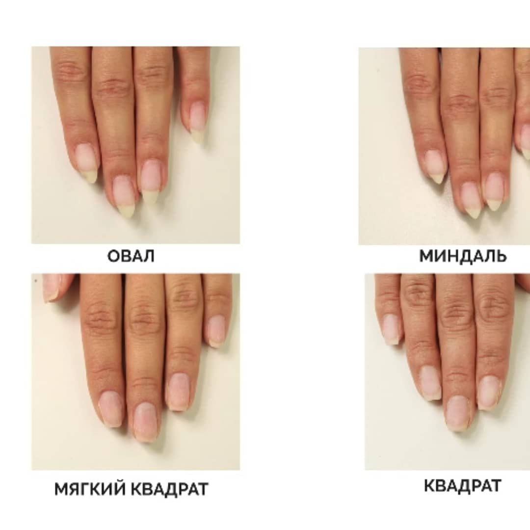 Форма ногтей для маникюра фото с названиями