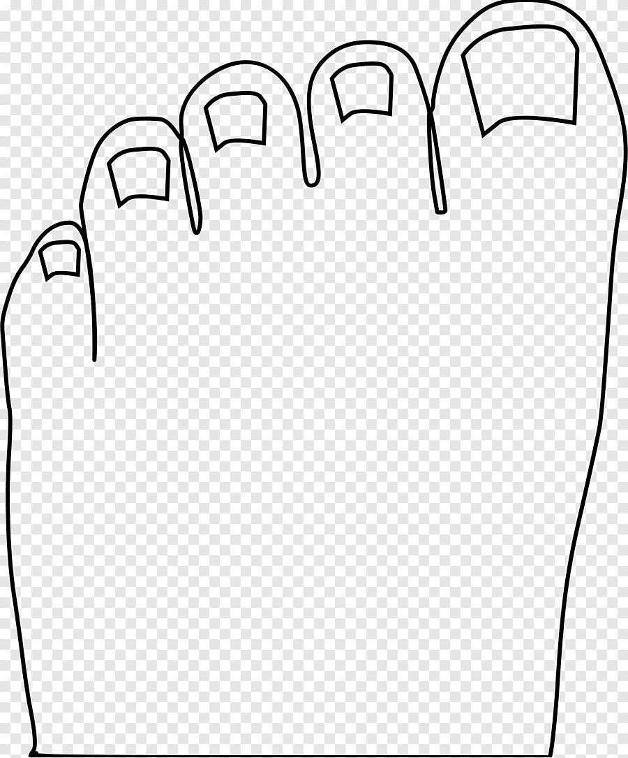 Раскраска пальцы ног