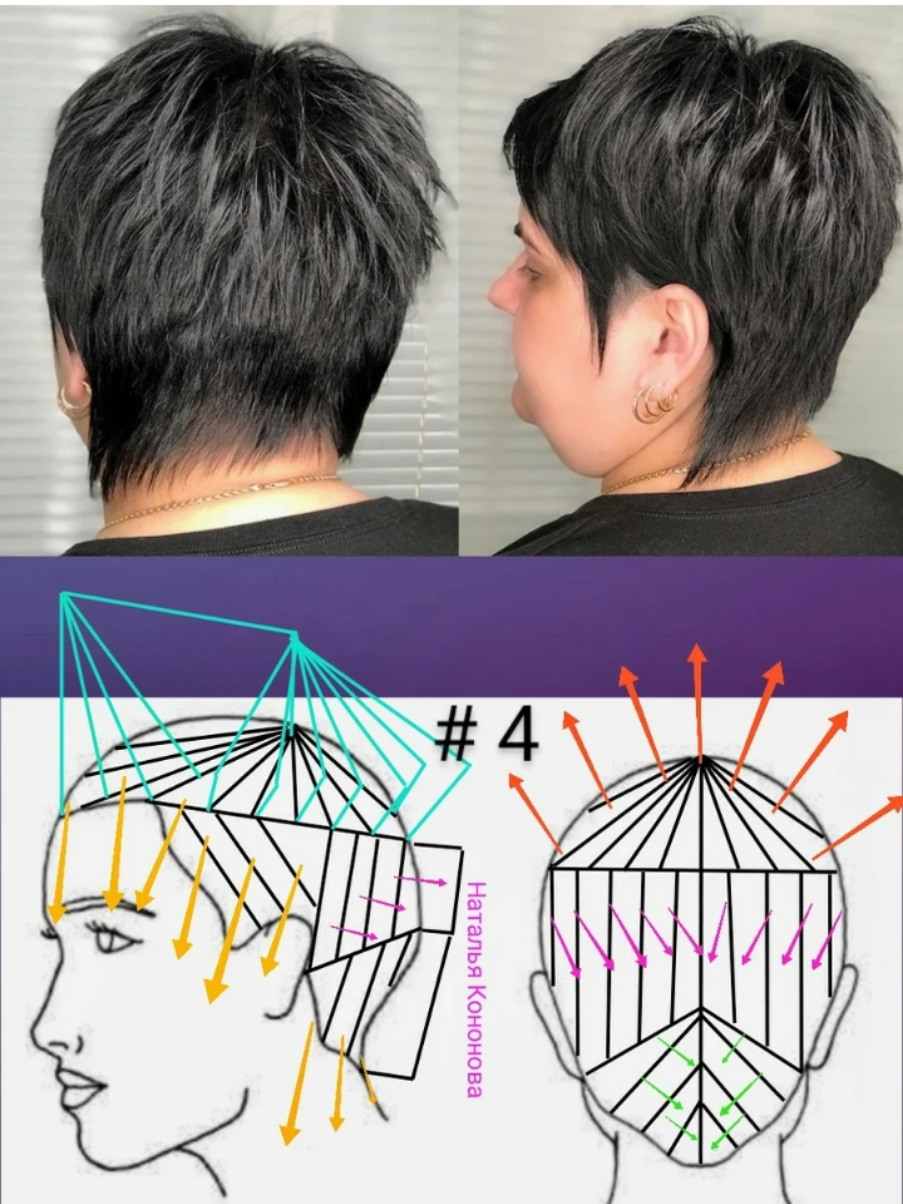 Техника короткой. Пикси каре схема стрижки. Техника стрижки Пикси на короткие волосы. Схема короткой женской стрижки. Схема стрижки на короткие волосы.