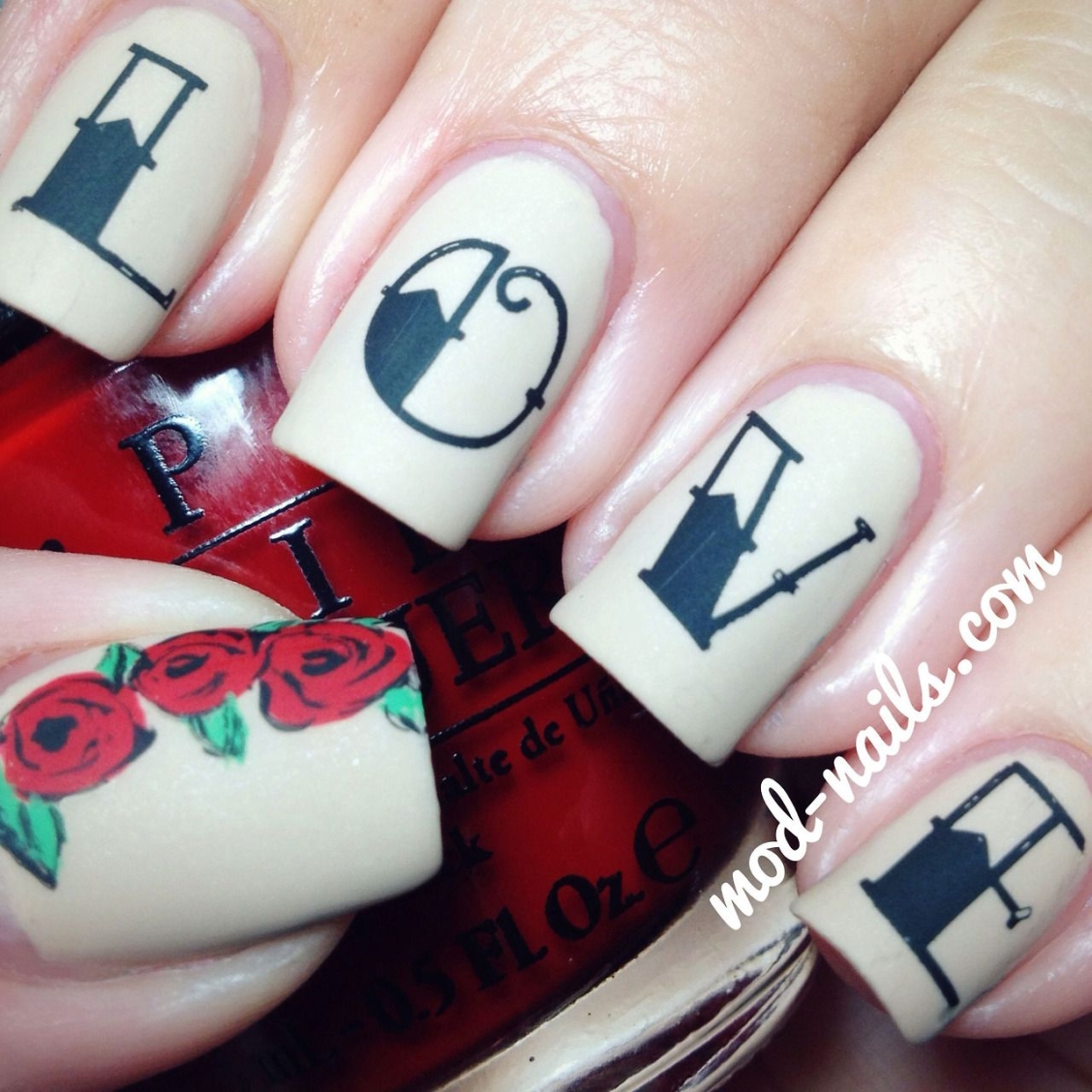 Дизайн ногтей i Love you