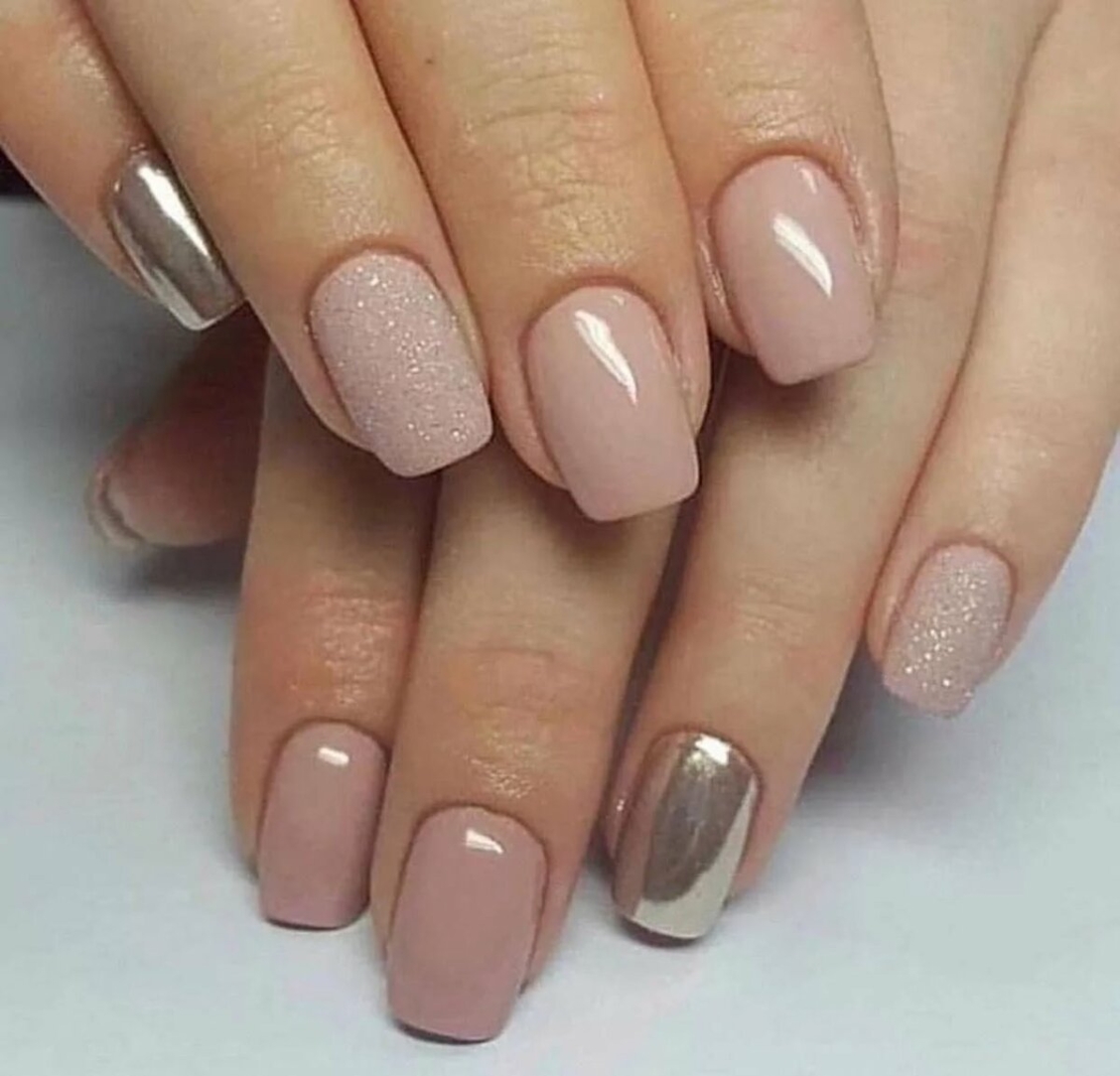 Короткие светодные ногти