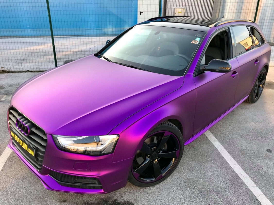 Audi a8 Tuning фиолетовый