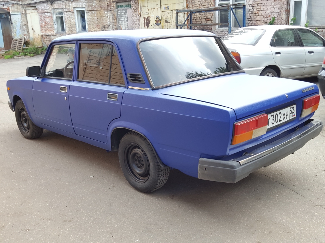 ВАЗ 2107 В рапторе синий