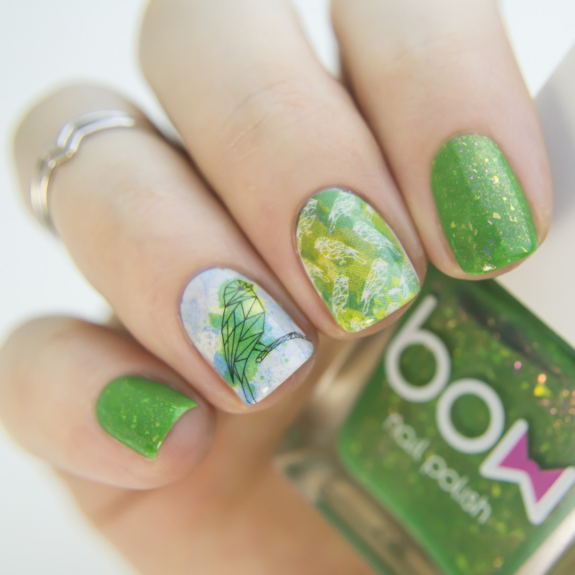 Bow Nail Polish Frozen