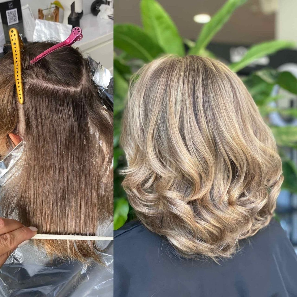 Air tach на темных волосах