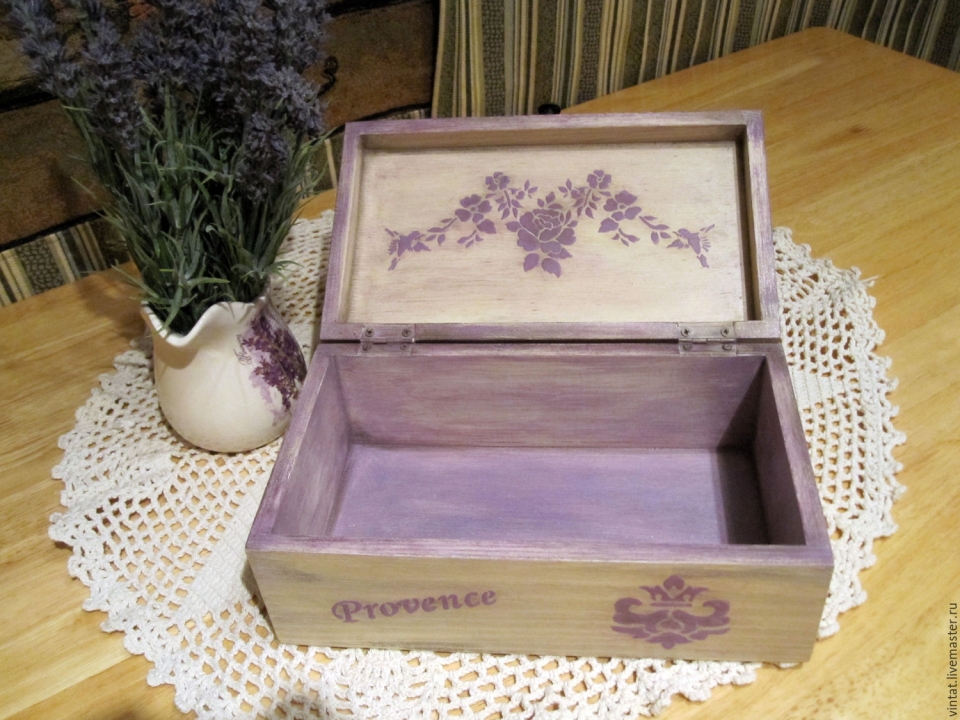 Шкатулка для украшений Лавандовая