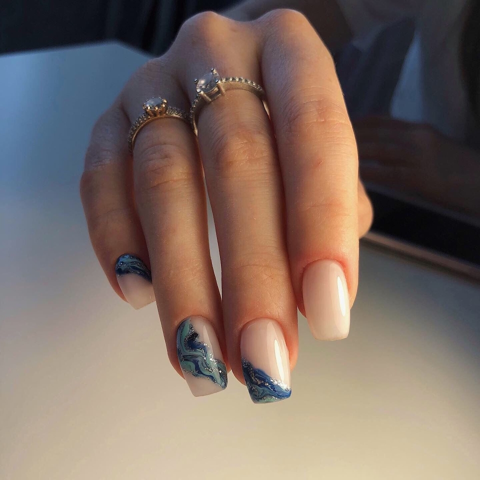 Ногти квадратные дизайн