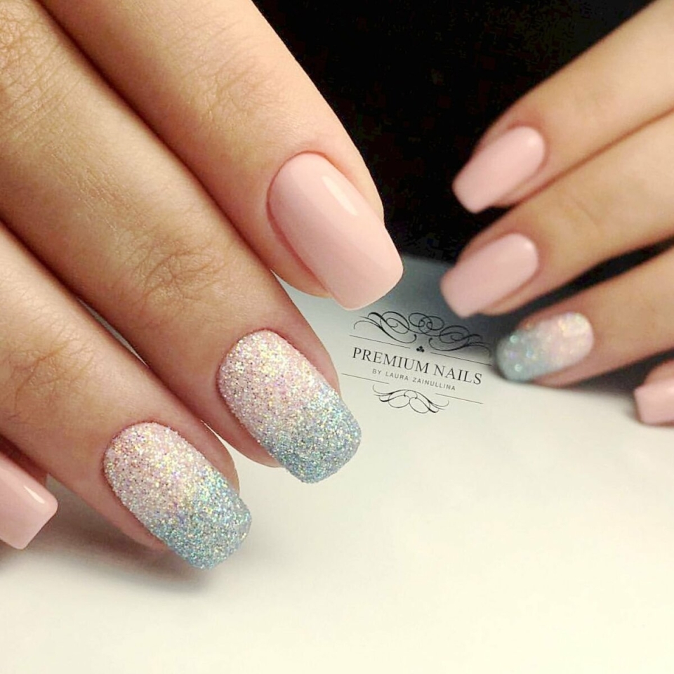 Шикарный маникюр на средние ногти