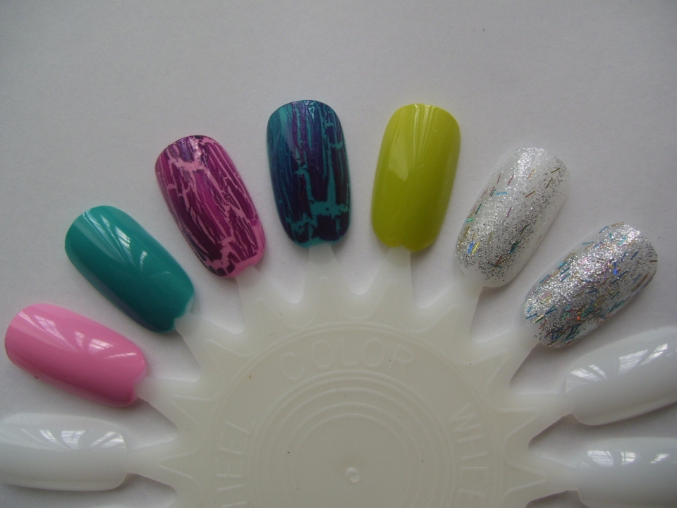 Белый Комби маникюр