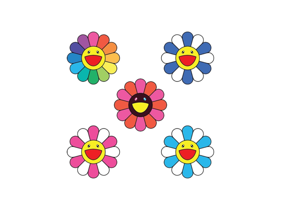 Takashi Murakami цветок Sticker