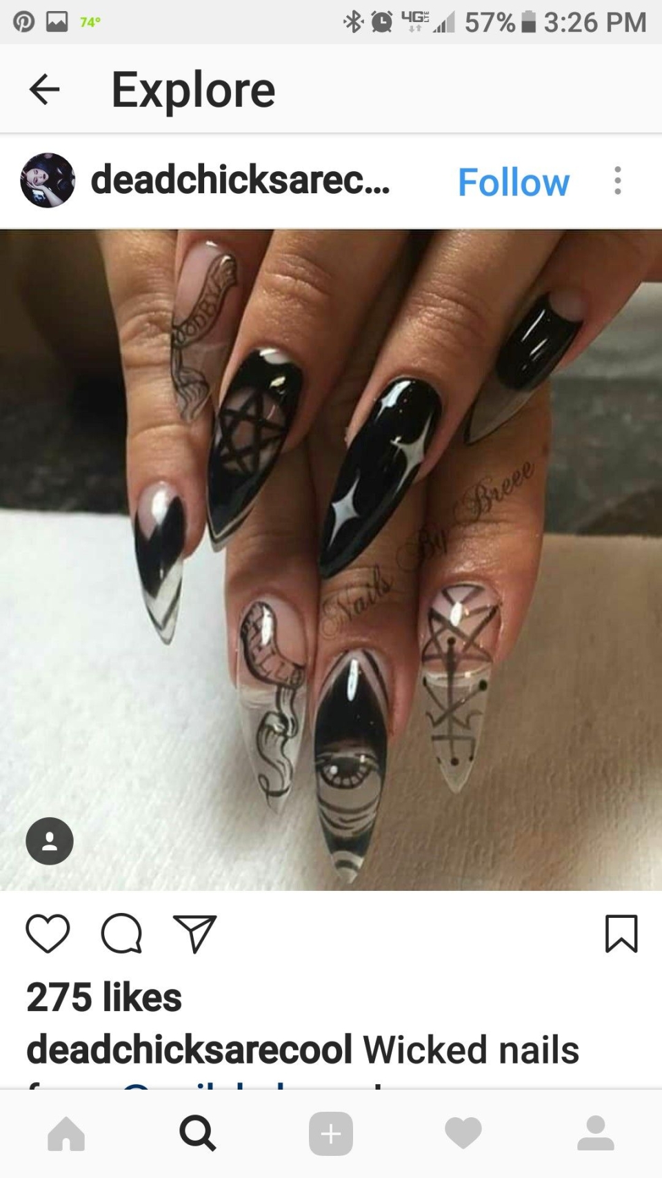 Ногти острые ведьмы