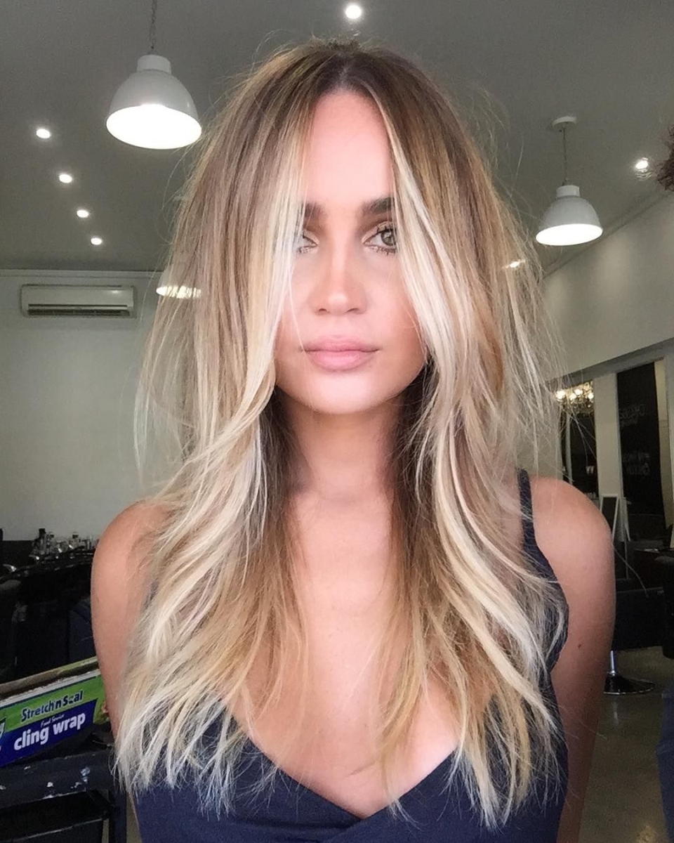 Балаяж на шатенку