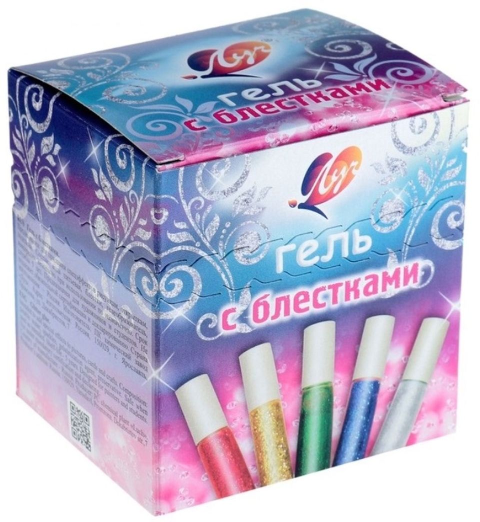 Гель неоновый с блестками
