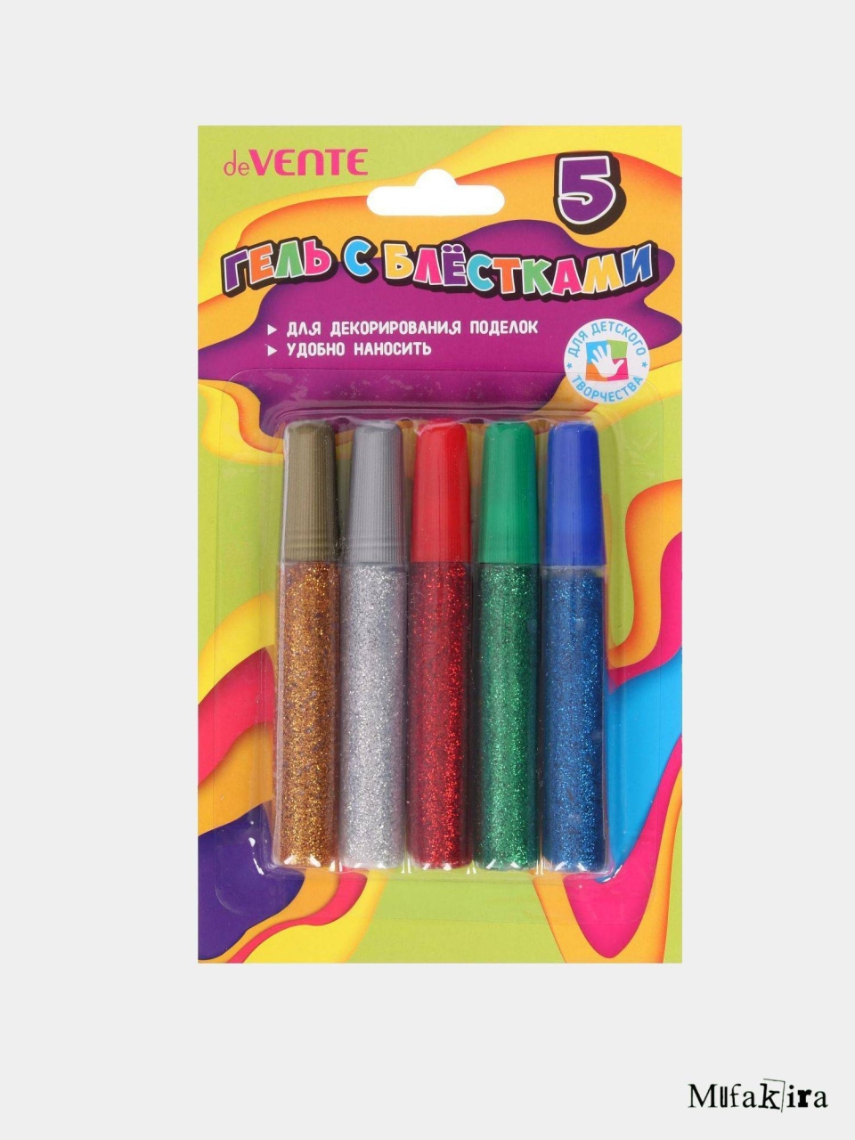 Гель с блестками DEVENTE glitter Gel, 10 мл микс х 6 цветов артикул: 4774602