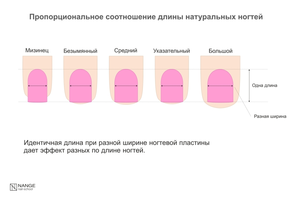 Правильная форма ногтей миндаль