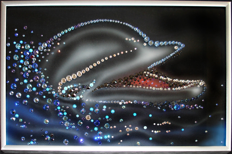 Картина Swarovski "Дельфин"