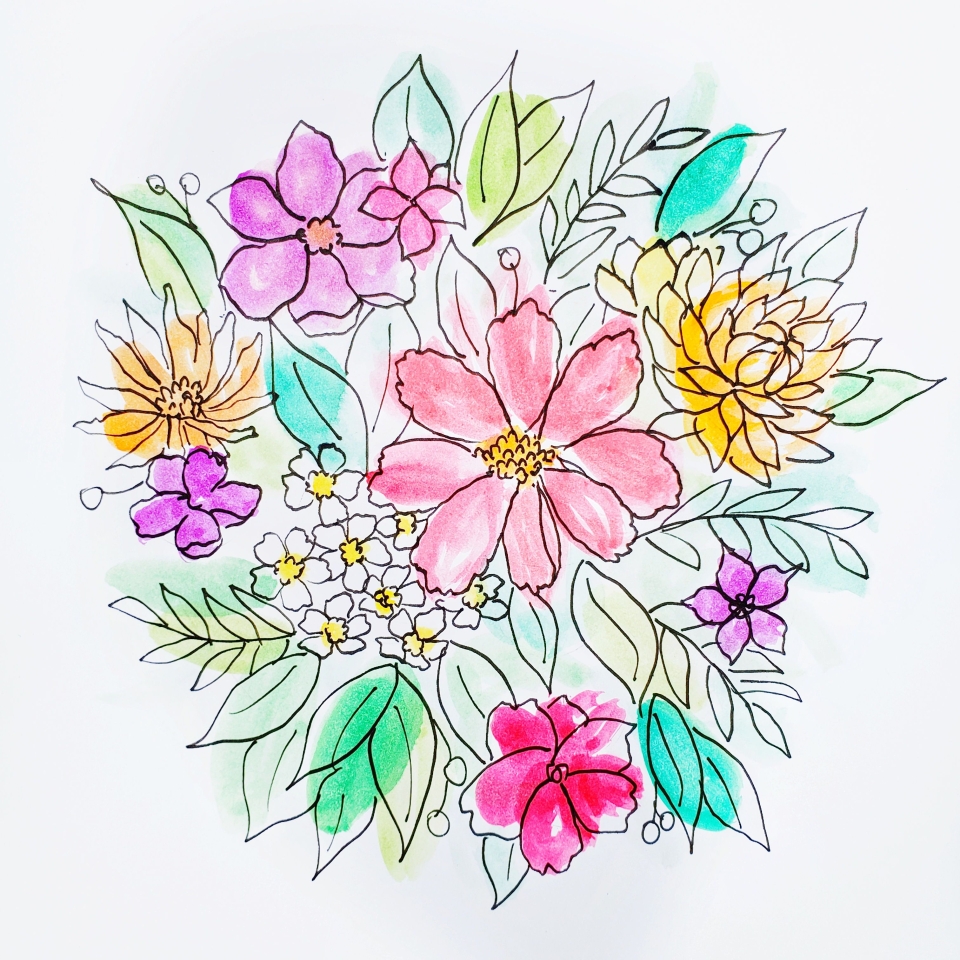 Рисунки идеи для рисования цветы