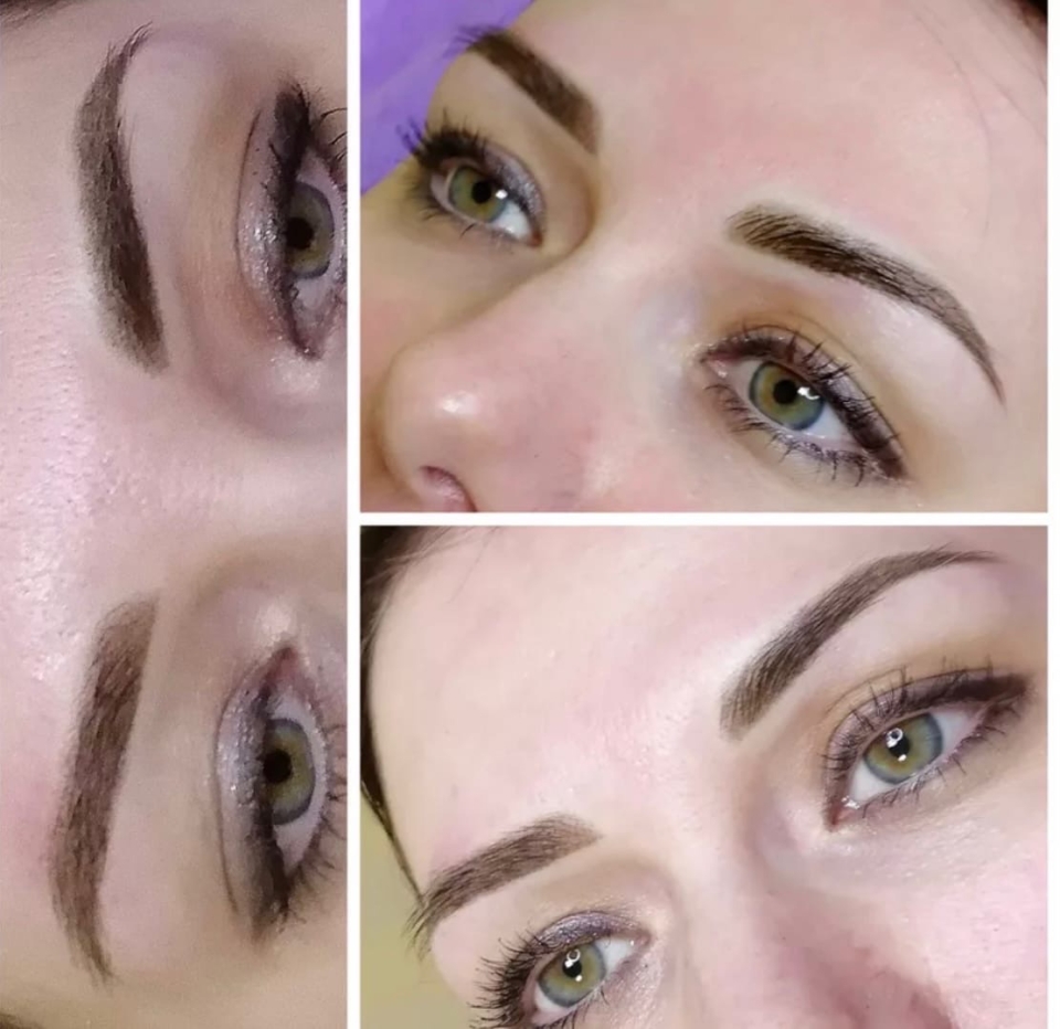 Брови ПМ напыление