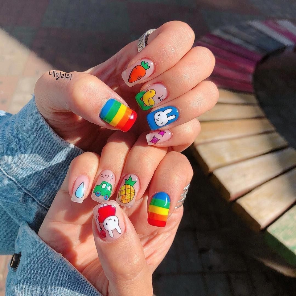 Летние ногти для детей