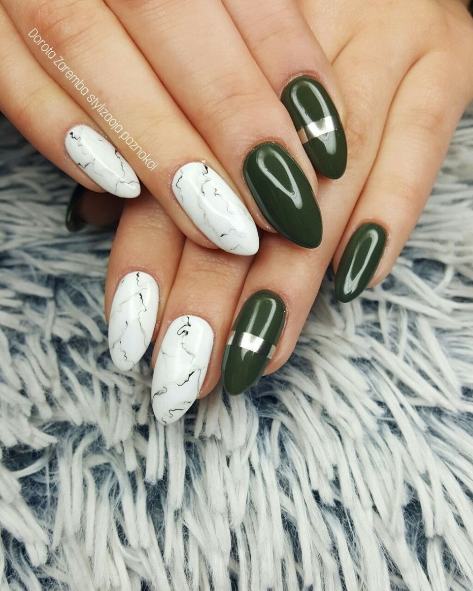 Маникюр хаки