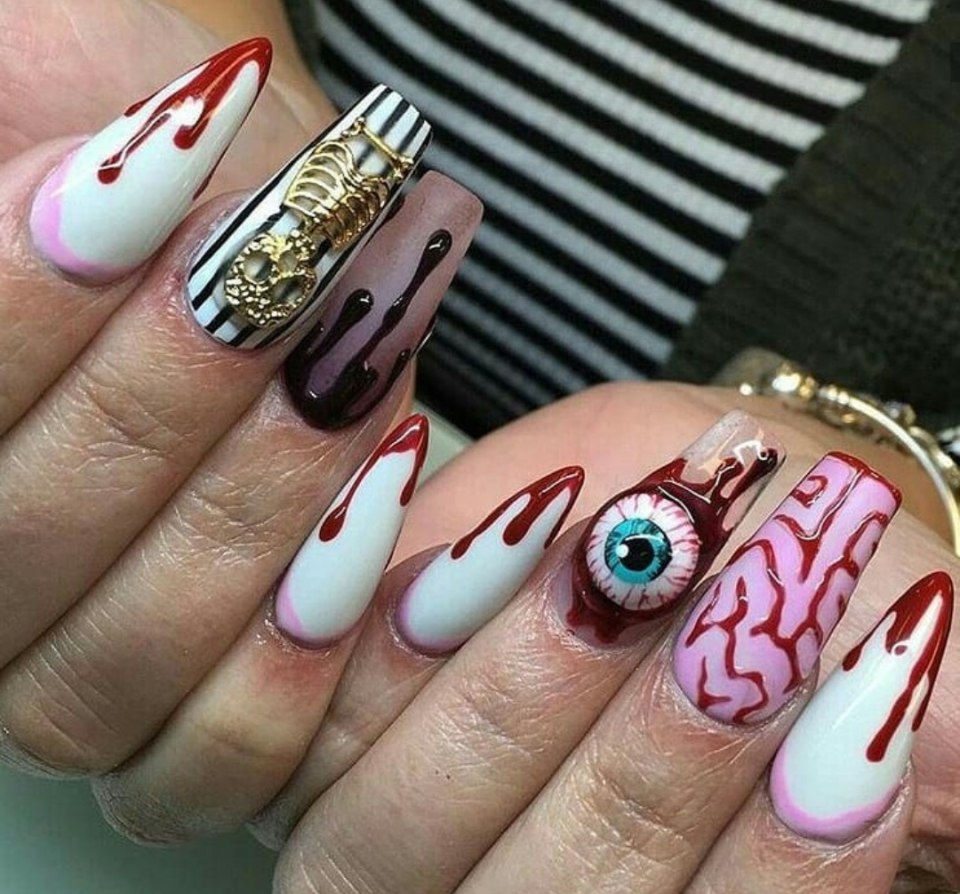 Ногти для Хэллоуина