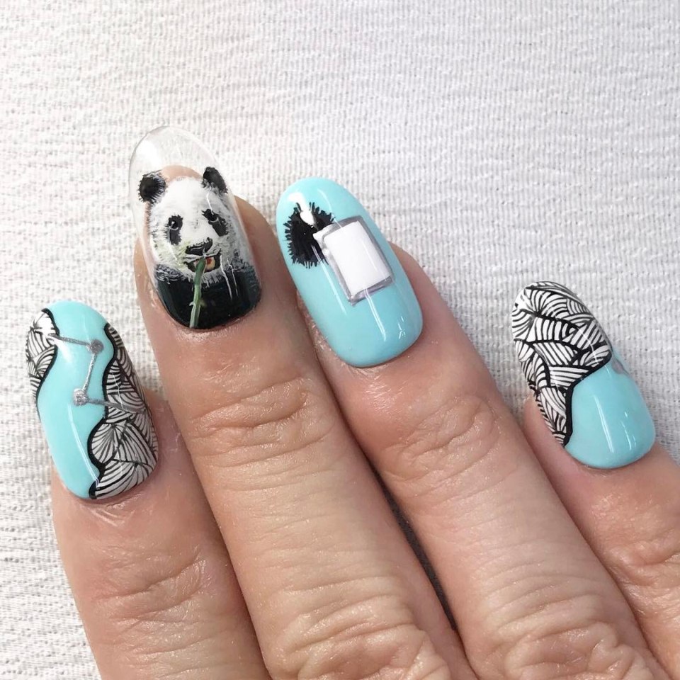Маникюр с рисунком