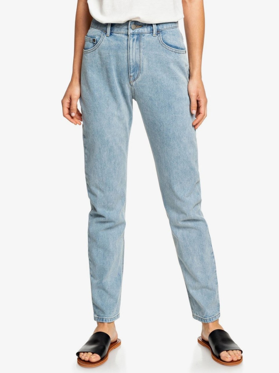 Джинсы mom Slim Fit черные