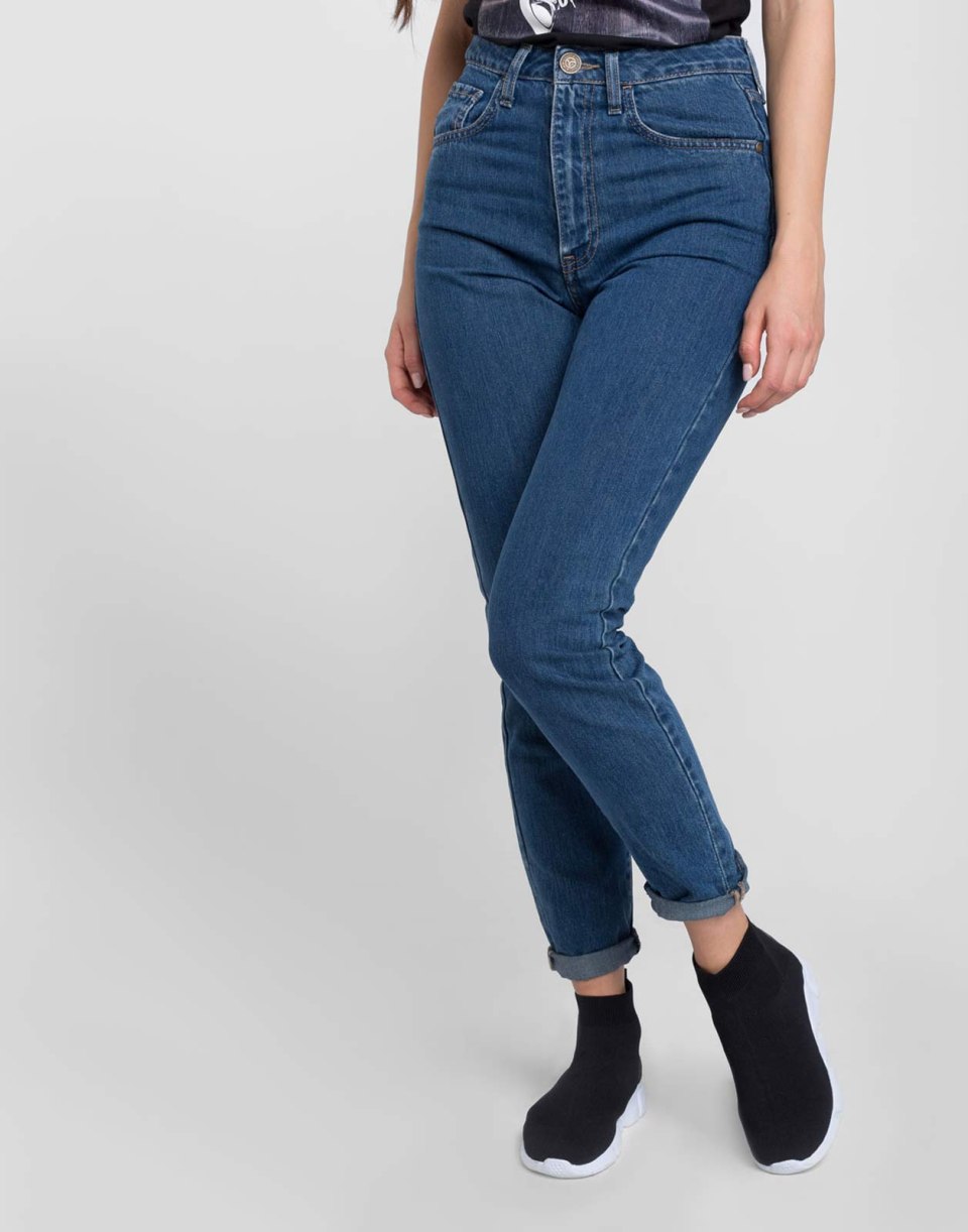 Mom Slim Stradivarius джинсы