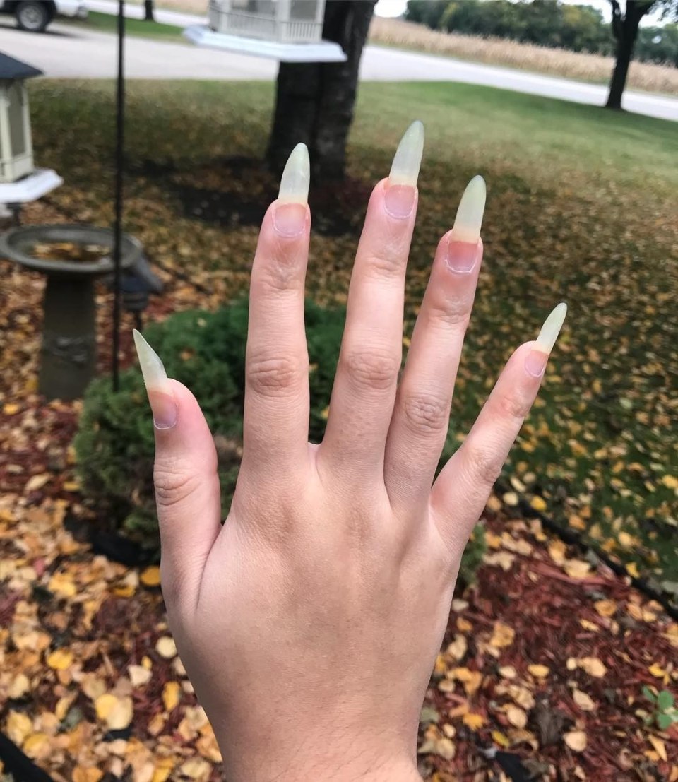 Мужской маникюр длинные ногти