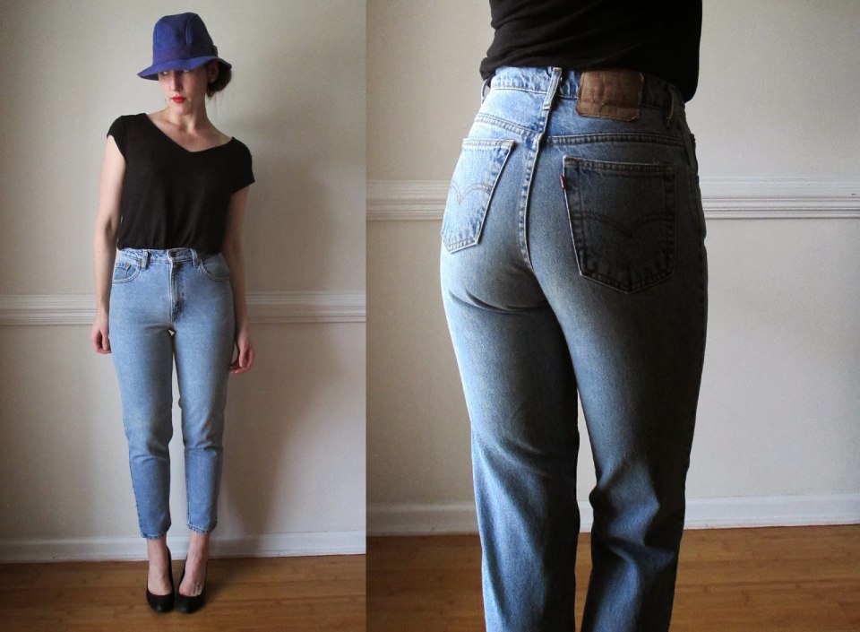 Левайс женские джинсы High Waisted Taper