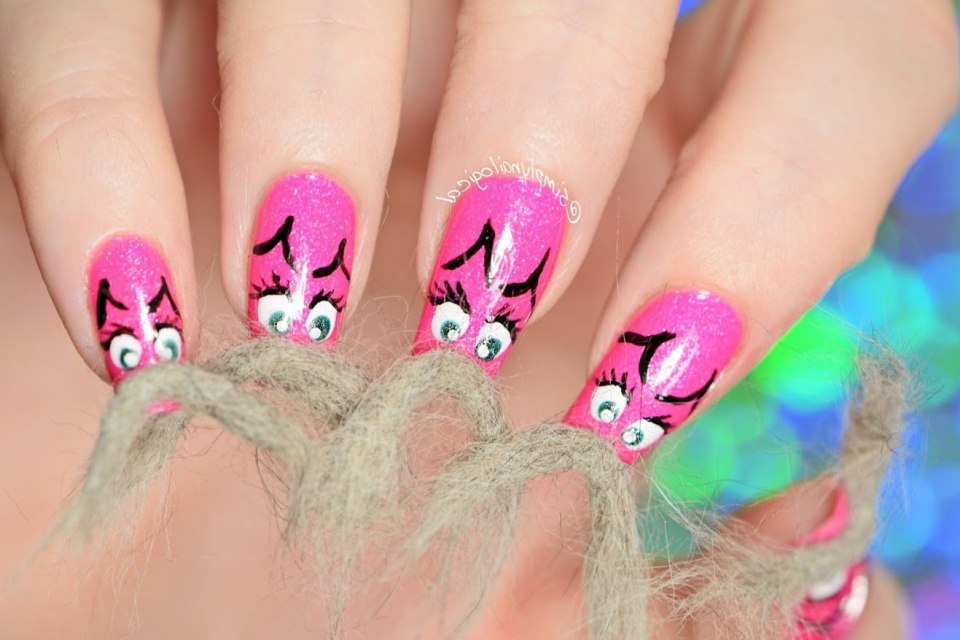 Ногти нарощенные дизайн мультяшки