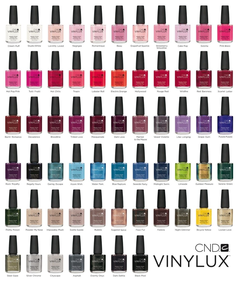 Палитра лаков CND Vinylux