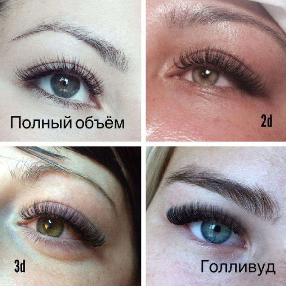 Объемы ресниц для наращивания