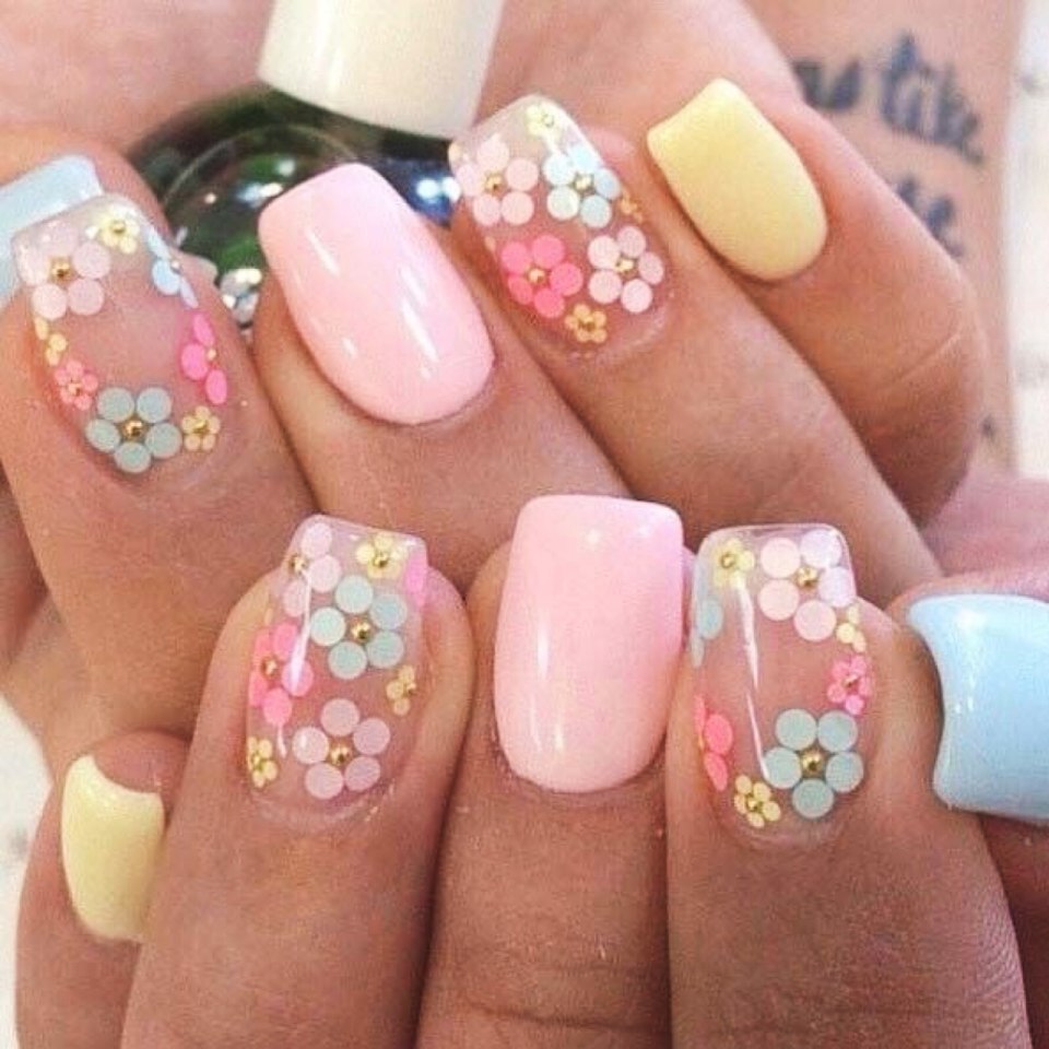 Ногти красивые летние нежные