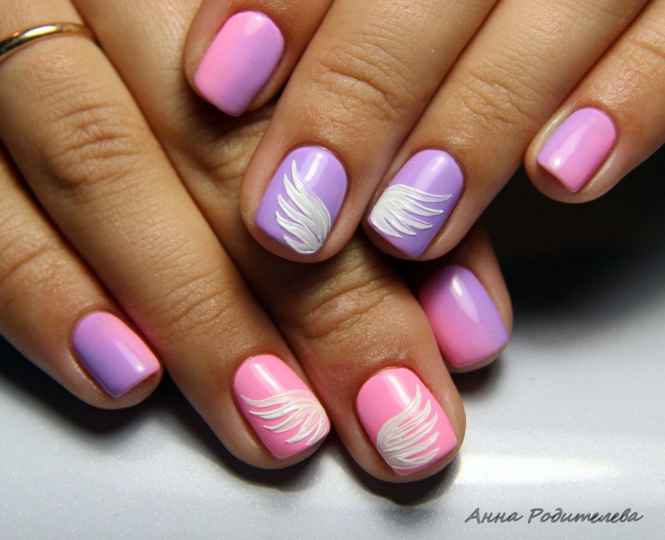 Розовово-сиреневый маник