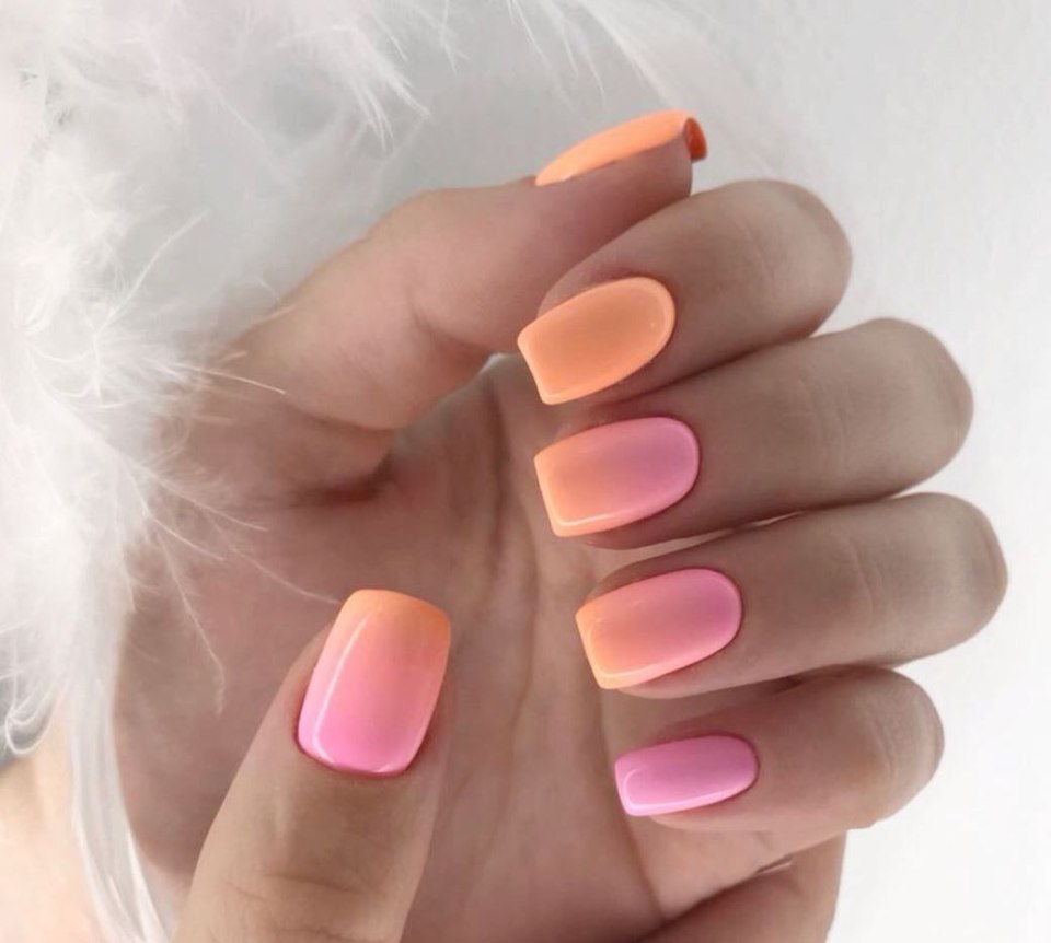 Дизайн ногтей омбре