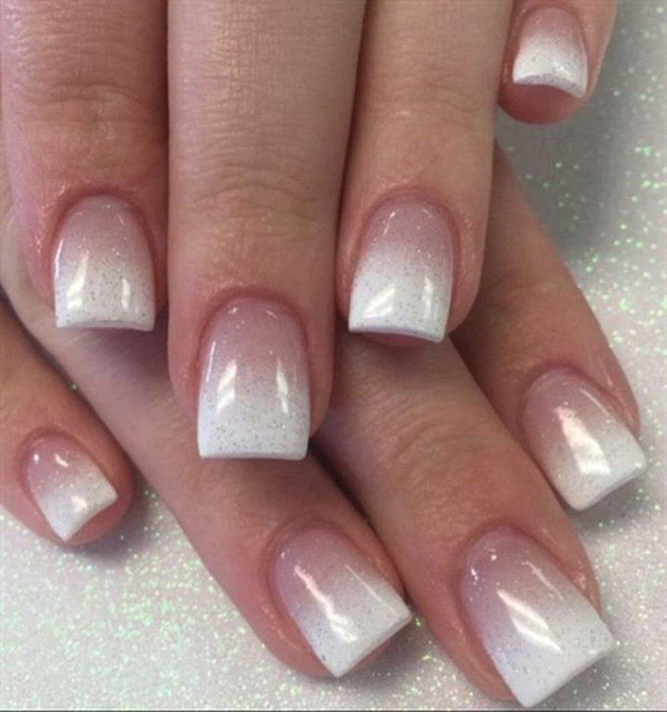 Маникюр растяжка френч