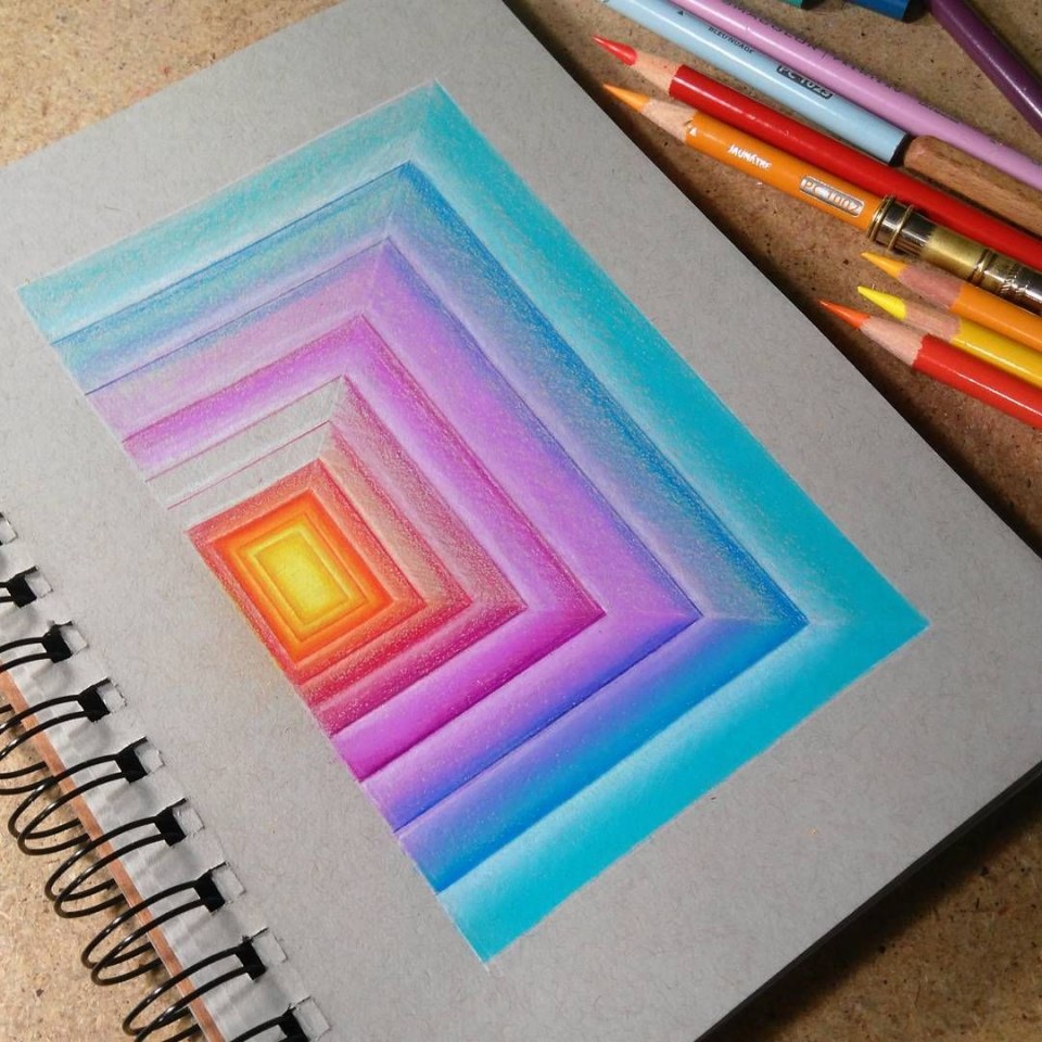 Идеи для рисования разноцветные