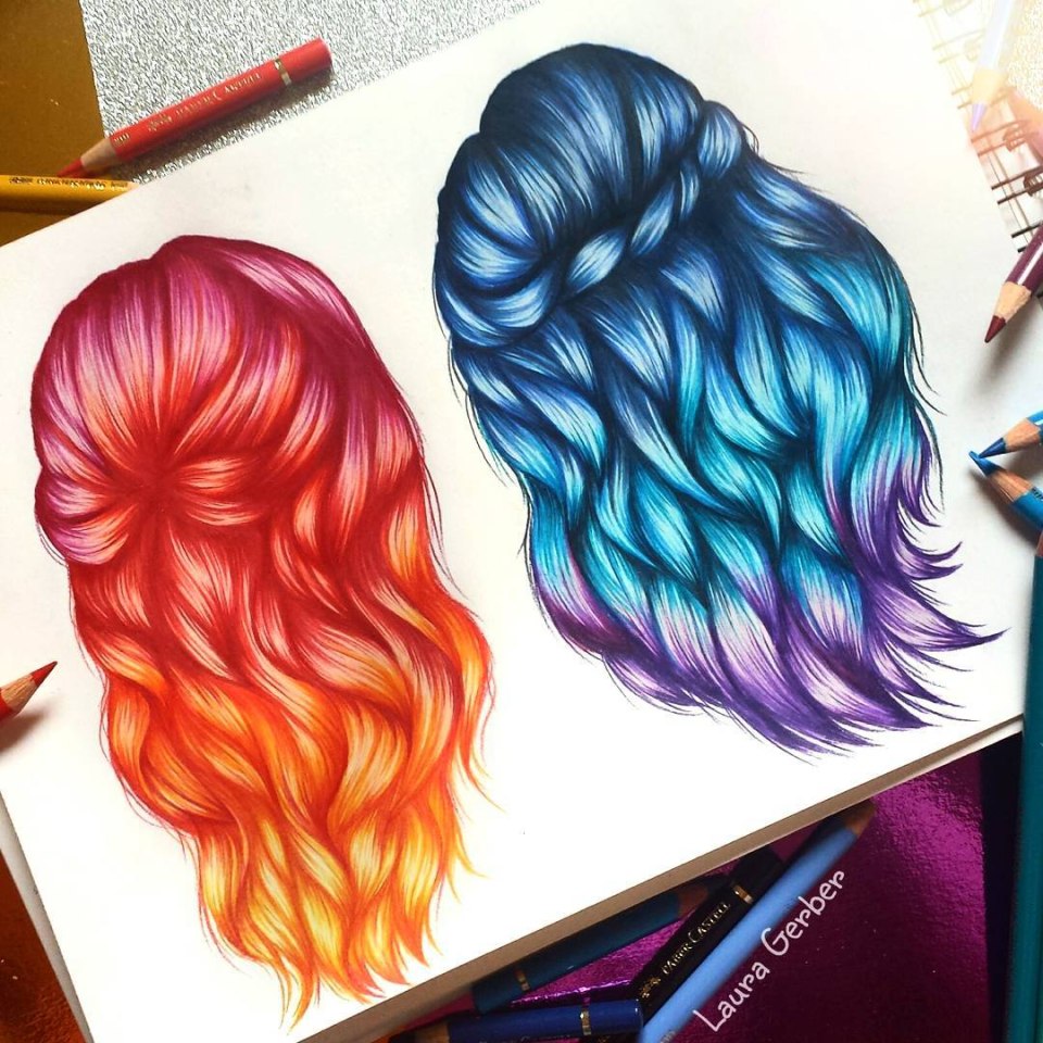 Краска для волос с рисунками