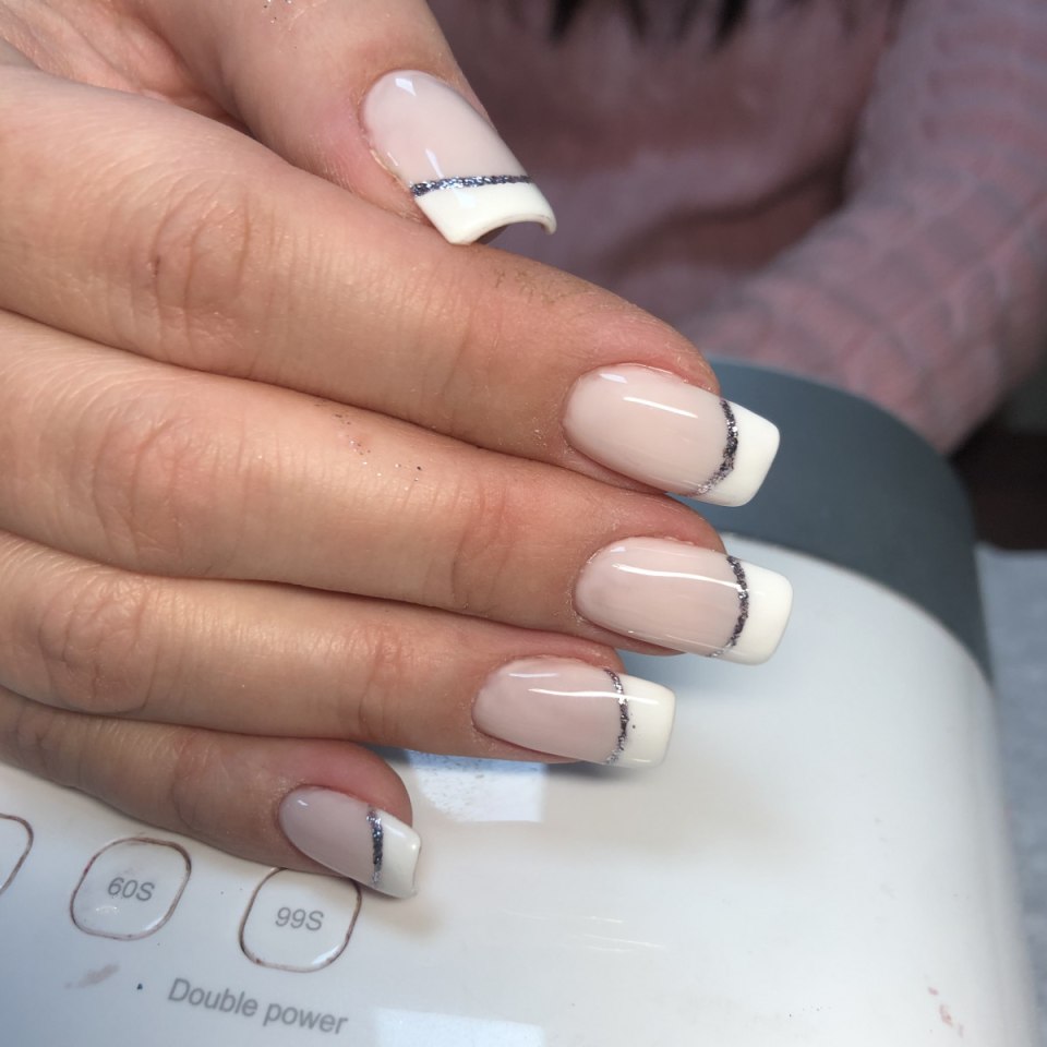 Френч тонкий белый