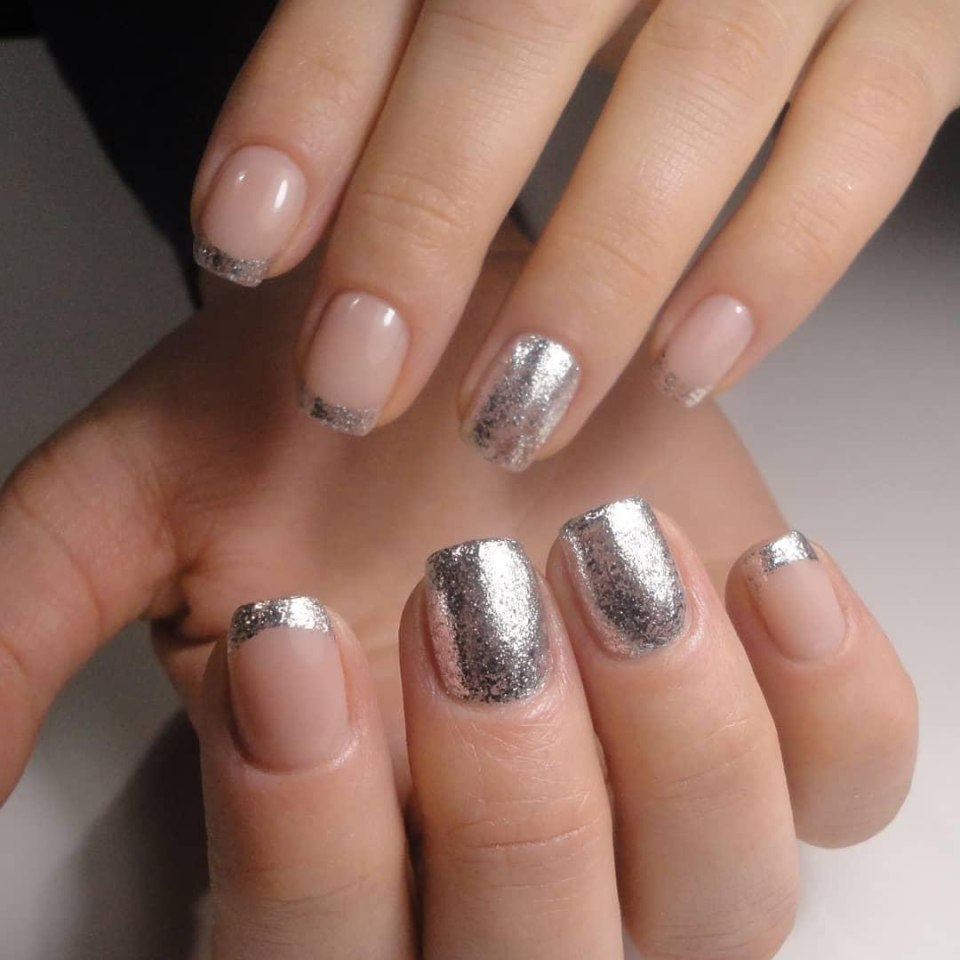 Нюдовый френч маникюр