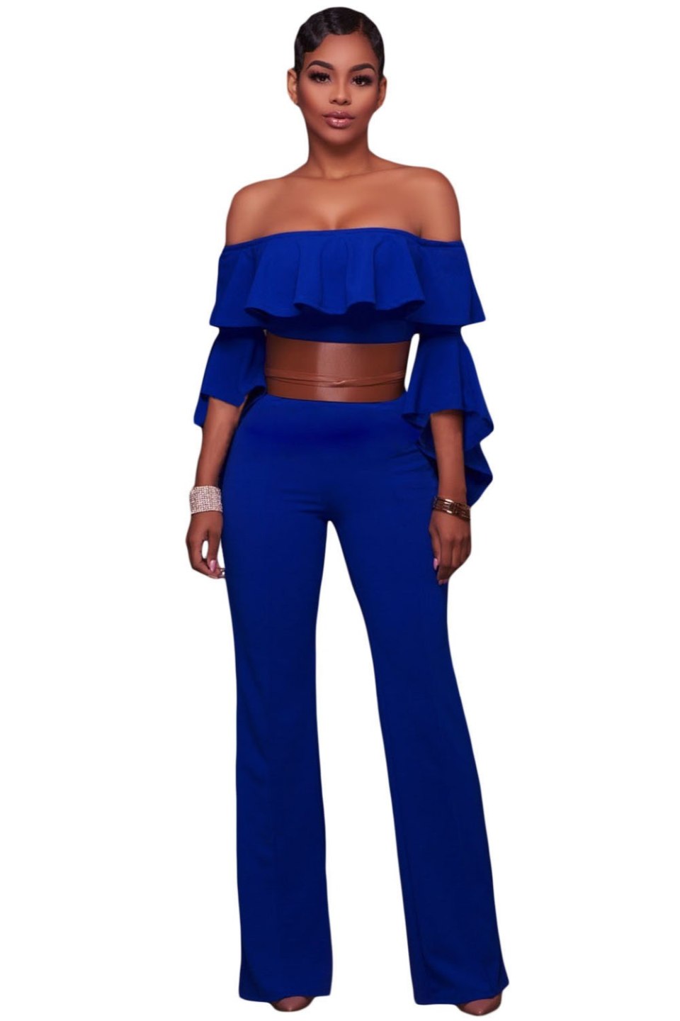 Женские свободные комбезы с длинными рукавами