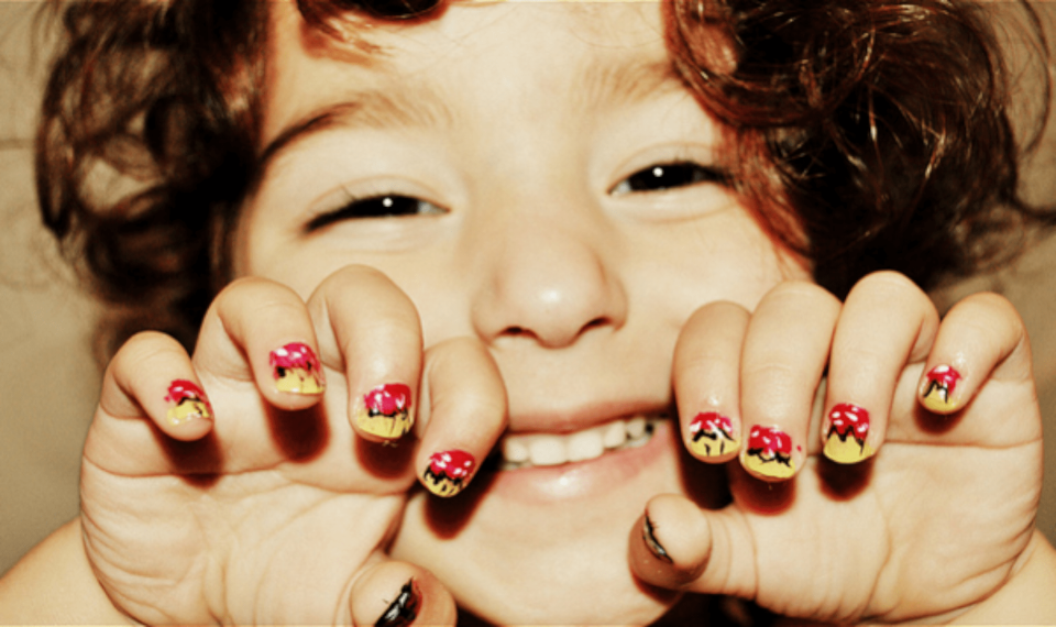 21 Awesome Nail Designs for Long Nails - Nails Designs For Kids Simple nail art 