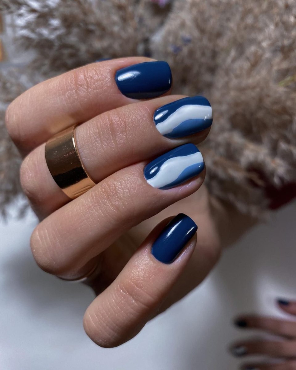 Ногти 2021 синие