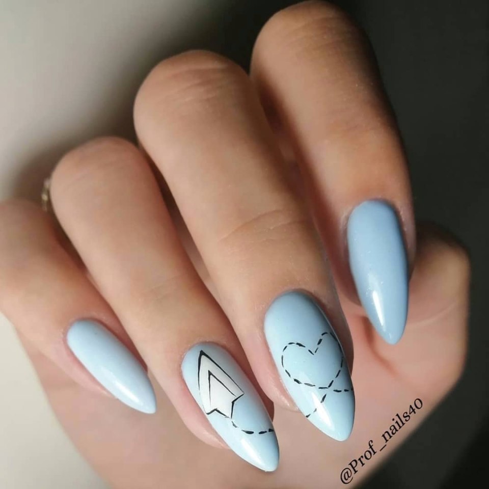 Сали Хенсон синий лак